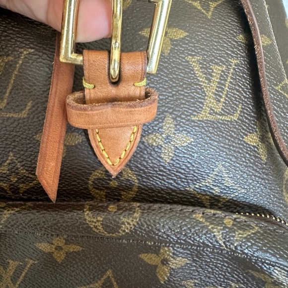 Louis Vuitton Classic Monogram Tan and Brown Backpack - Picture 9 of 13